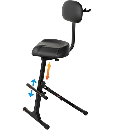 Amazon.com: K&M 14050 Stool with Backrest : Musical Instruments